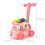 Toddler Play Kitchen Set with Veggie Cart ABS Plastic 7