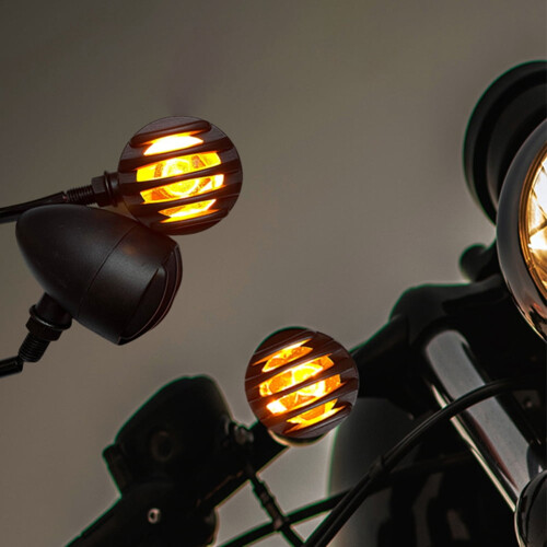 Motorcycle LED Blinkers Amber 12V Waterproof 4-Pack 1