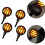 Motorcycle LED Blinkers Amber 12V Waterproof 4-Pack 4