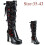 Women's Cross-Lace Knee-High Boots Gothic Style 2
