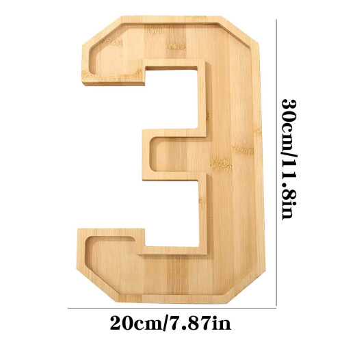 Wooden serving board for fruit cheese and vegetables 11.6 1