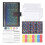 (Space Gray) Colorful Sequin Spiral Notebook with Card Slot 1