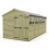8 x 18 Apex Shed Tanalised (Double Door, With Windows) 2
