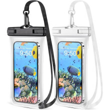 Wasserdichte Smartphone-Tasche [2er-Pack], IPX8 wasserdichte Handytasche, wasserdichte Hülle für iPhones