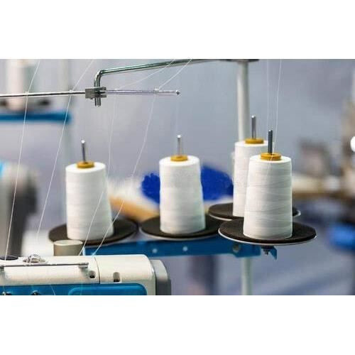 5pcs Spools of Sewing Thread, Overlock Thread for Hand or Machine Sewing, White Polyester 2