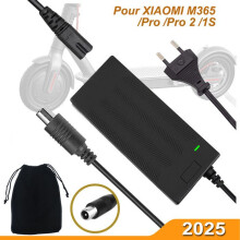 Ladegerät für Xiaomi M365/Essential/1S/Pro/Pro2 Elektroroller, 42V 2A Schnellladegerät, Adapter für Xiaomi, Ninebot und Segway
