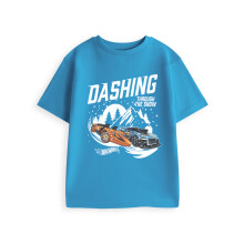 (7-8 Years) Hot Wheels Short Sleeved T-Shirt (Boys Blue)