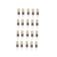 20 focos LED G4 de 1,5 W, 24 SMD 3014, luz blanca cálida, 12 V