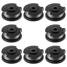 Vervangingsspoel voor grastrimmers - SODIAL - F016800569 - Verpakking van 8 stuks - 0,065 inch x 16 ft draad - Compatibel met Bosc