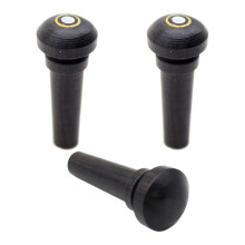 Violin End Nail Tuner Black 3 Pcs