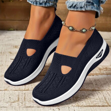 Women's Classic Loafers Slip-On Blue Size 42