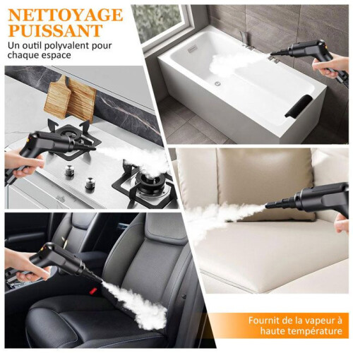 Ατμοκαθαριστής χειρός 2500W 1600ml - Χρόνος θέρμανσης 15 δευτ. - Υψηλή πίεση 3,0 Bar - 1