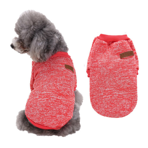 Winter Dog Sweater Warm Soft Knit Vest Windproof Small