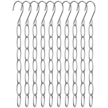 Space Saving Hangers Collapsible Metal 10 Pcs