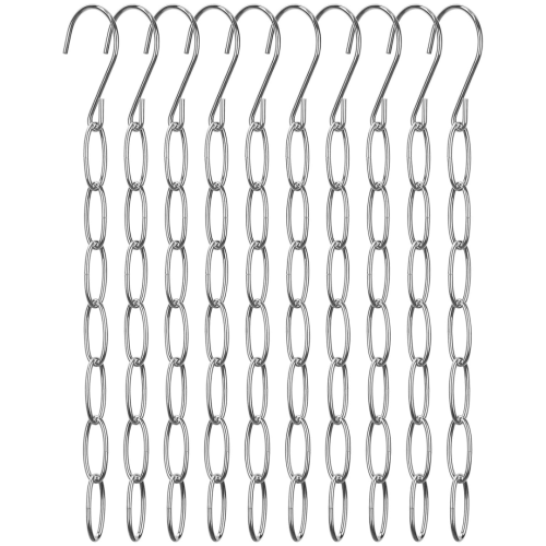 Space Saving Hangers Collapsible Metal 10 Pcs