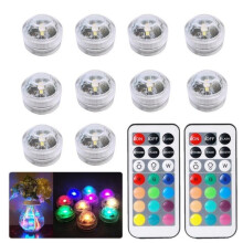 Coierbr@10x LED Submersible Underwater Bath Tea Vase Lights Fish Tank Poo Decor BL4441499