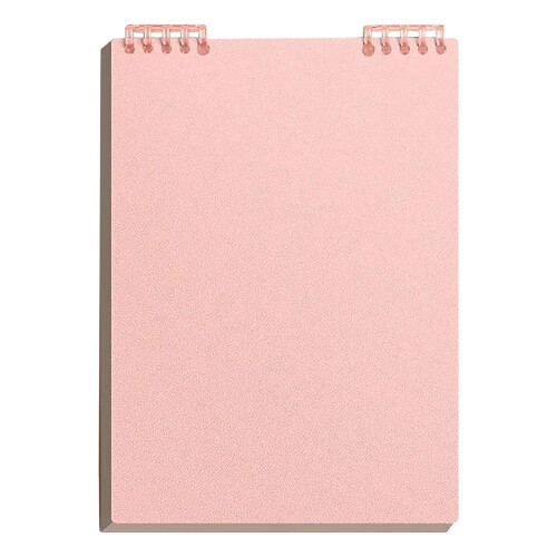 A5 Lined Spiral Notebook Top-Bound Thick Plastic Cover 120