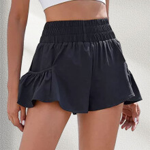 Women's Running Shorts with Pockets Elastic Waistband