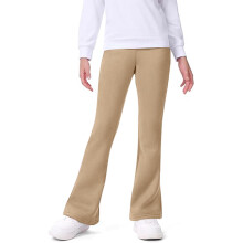 Girls Flare Leggings Warm Thermal Bottoms Khaki 11-12 Years