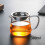 Heat-Resistant Clear Glass Tea Pot with Infuser 1