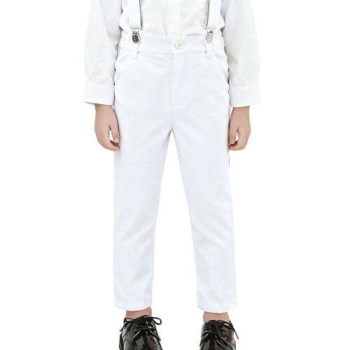 Boys' School Uniform Pants White Size 160