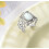 White Oval Opal Vintage Filigree Ring Sterling Silver Size 4