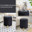 Round Velvet Ottoman Foot Stool with Storage Black 8