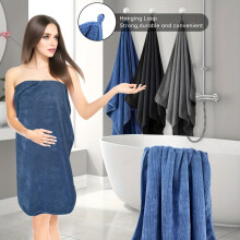Cotton Bamboo Fiber Bath Towel Set 4 Pieces