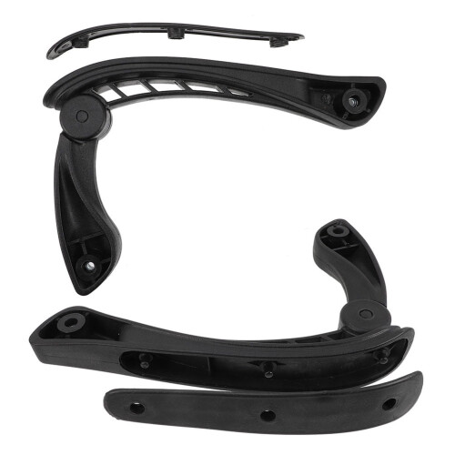 Ergonomic Armrest Replacement for Office Chair Black 2 pcs