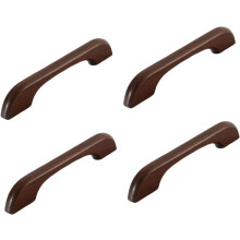Wooden Log-Style Door Handles Beech Solid Wood 4pcs 192mm