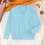 Women's Knit Turtleneck Pullover Sweater Light Blue XXL 1