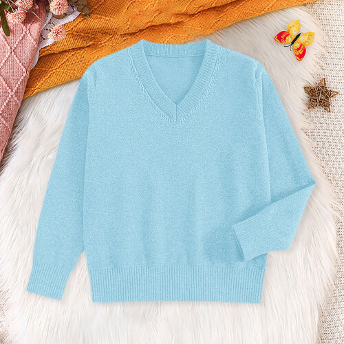 Women's Knit Turtleneck Pullover Sweater Light Blue XXL
