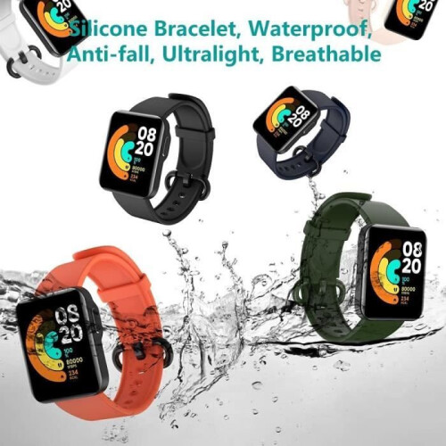 Replacement strap - LECMACY - Mi Watch Lite - Colorful - Silicone - Waterproof 2