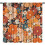 Boho Flower Curtains Orange Blue 72x63 Inch 1