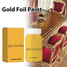 Metallic Foil Paint Gold Water-Based 8oz