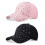 Adjustable Breathable Rhinestone Baseball Cap 2 Pcs 1