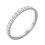 Stainless Steel Zirconia Wedding Ring Silver Size 6 1