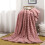 Polyester Blanket 150x100cm Soft Warm Throw Pink 1 Piece 1