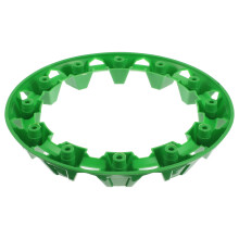 ATV Wheel Rim Embellishments Plastic Green 10 Inch Set of 1