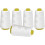 5pcs Spools of Sewing Thread, Overlock Thread for Hand or Machine Sewing, White Polyester 1