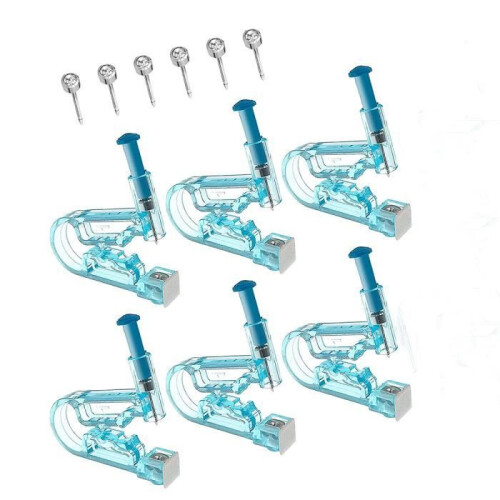 SPECOOL Ear Piercing Kit - 6pcs - Stainless Steel - Safe and Painless - Sterilized