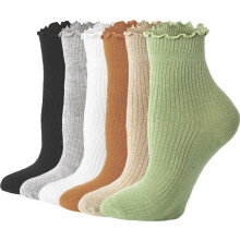 Women's Ruffle Ankle Socks Frilly Quarter Crew 1 Pair