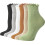 Women's Ruffle Ankle Socks Frilly Quarter Crew 1 Pair 1