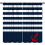Nautical Stripe Kitchen Curtains Navy White 72x63 Inch 1
