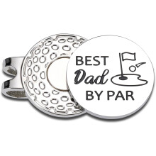 Funny Golf Ball Markers and Balls for Dad, 2-Piece Set