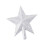 Silver Christmas Star Ornament for Tree, Window, or Table 1