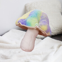 Rainbow Mushroom Pillow Soft Cushion Doll 12.5 Inch