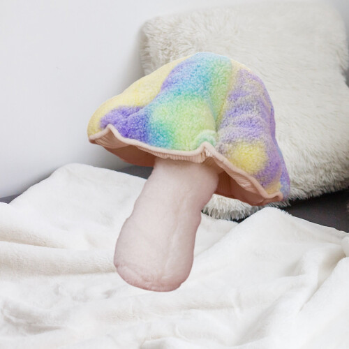 Rainbow Mushroom Pillow Soft Cushion Doll 12.5 Inch