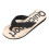 Men's Wood Grain Leather Flip Flops – Lightweight, 1
