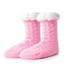 Women's Slipper Socks with Grippers and Sherpa Lining
